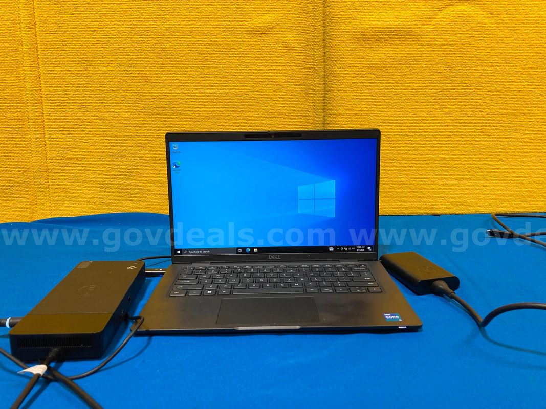 (1) Dell Latitude 7420 14" Laptop- Intel i5, 16GB RAM, 512GB SSD, OS: Windows 10 (1) Power Adaptor (1) Docking Station