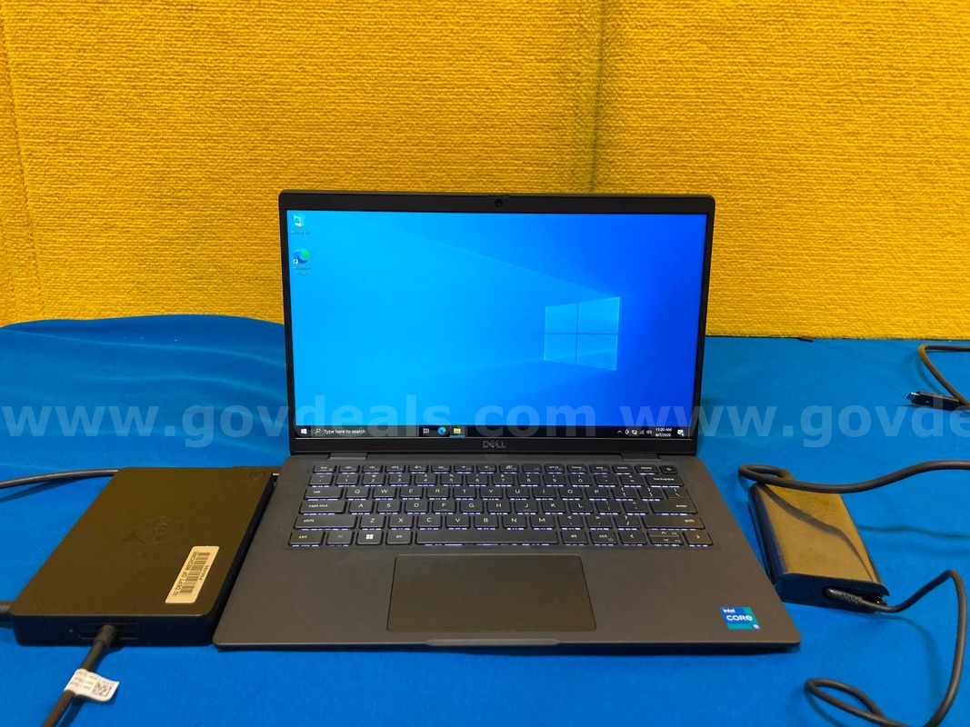 (1) Dell Latitude 7420 14" Laptop- Intel i5, 16GB RAM, 256GB SSD, OS: Windows 10, (1) Power Adaptor (1) Docking Station