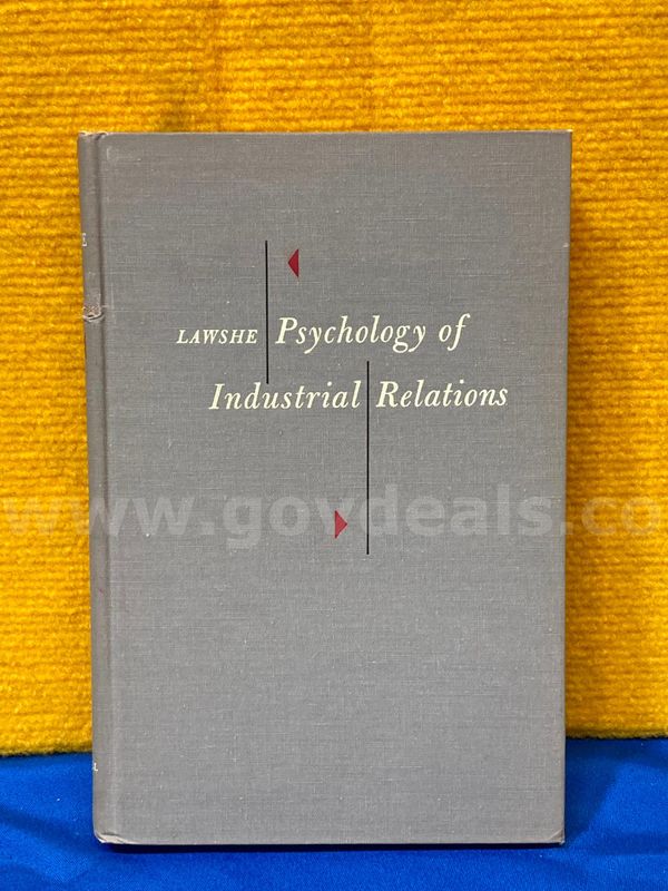 (1) Psychology of Industrial Relations Book