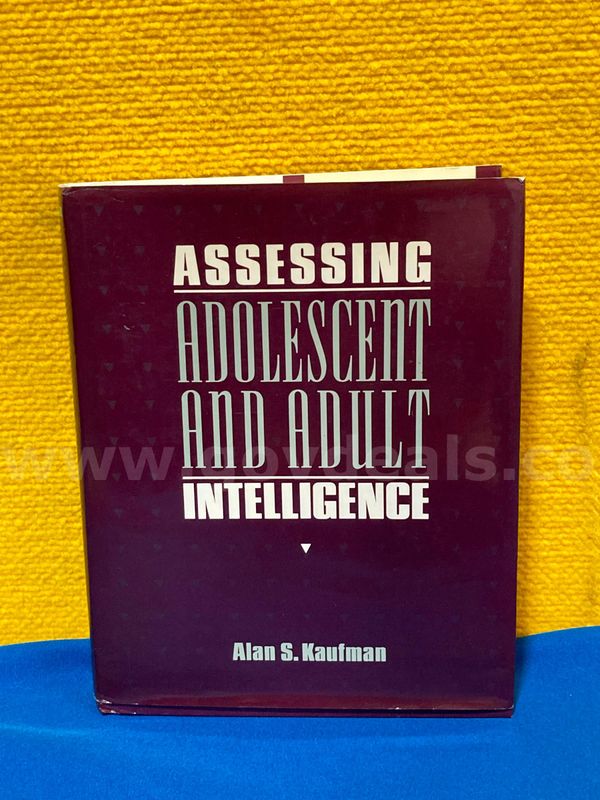 (1) Assessing Adolescent and Adult Intelligence Book