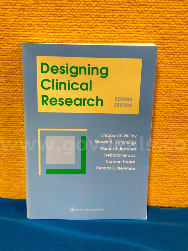(1) Designing Clinical Research Second Edition Book