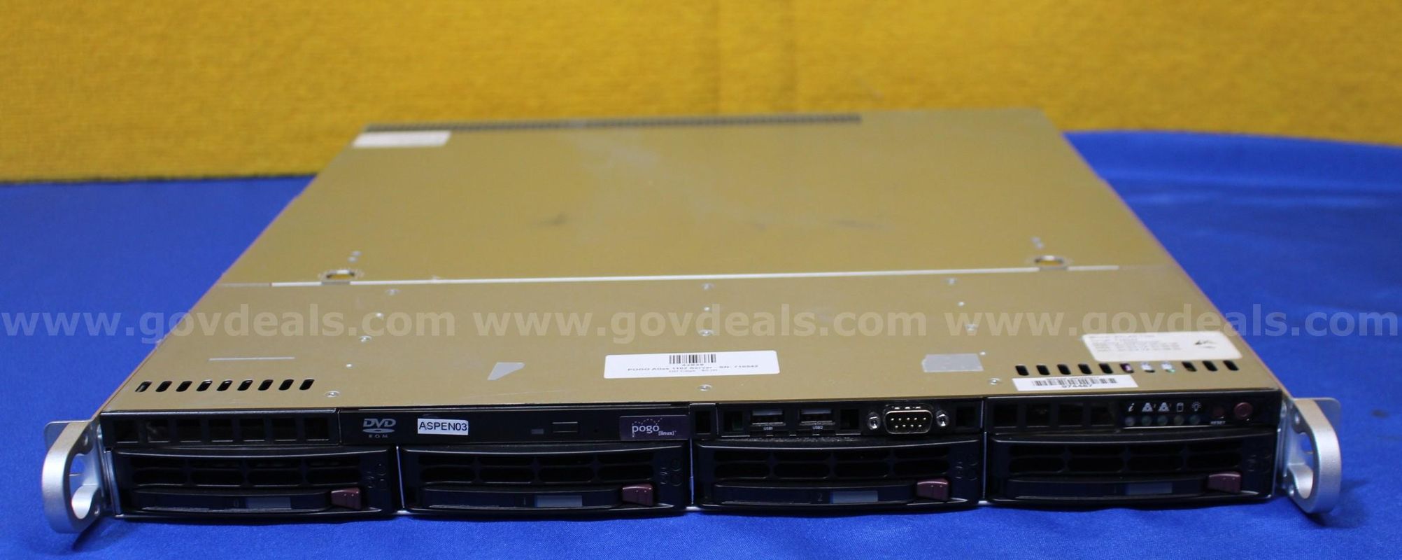 (1) POGO Linux Atlas 1102 1U rack-mount server