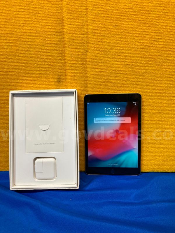 (1) Apple iPad Mini 3- 16GB Storage, OS: 12.5.8 [MGNR2LL/A]