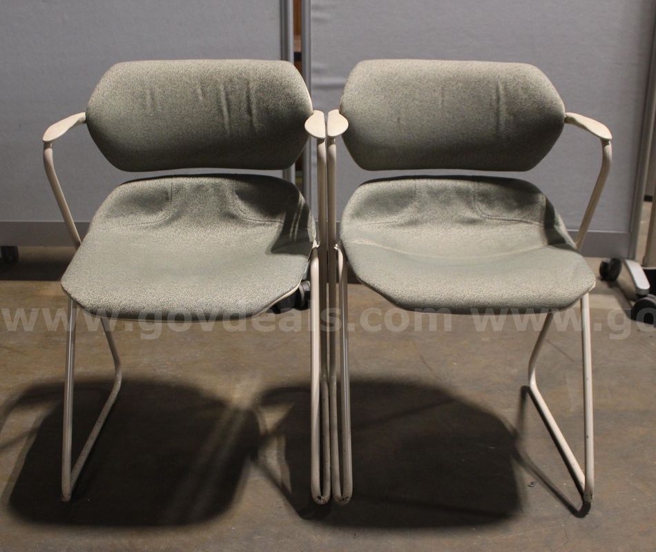 (2) American Seating Acton Stacker Chairs