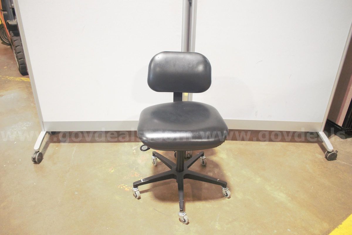 (1) Biofit Black Armless Office Chair