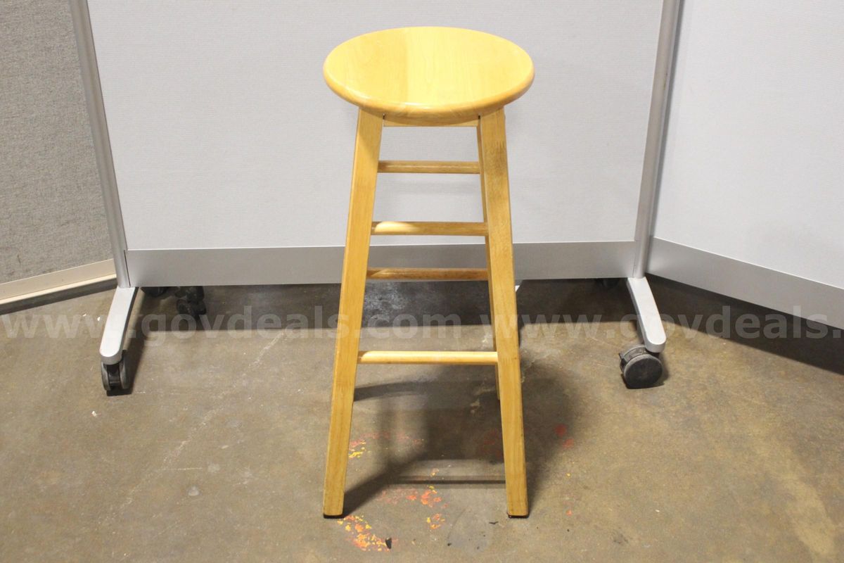 (1) Wooden Stool
