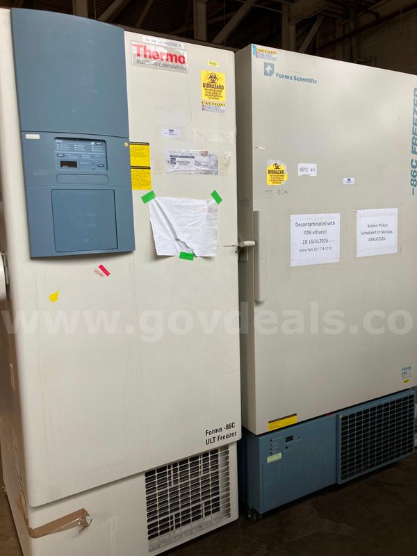Parts Only Lot - (1) Forma Scientific 923 Freezer [IU003746] and (1) Thermo Upright Freezer [IU022808]