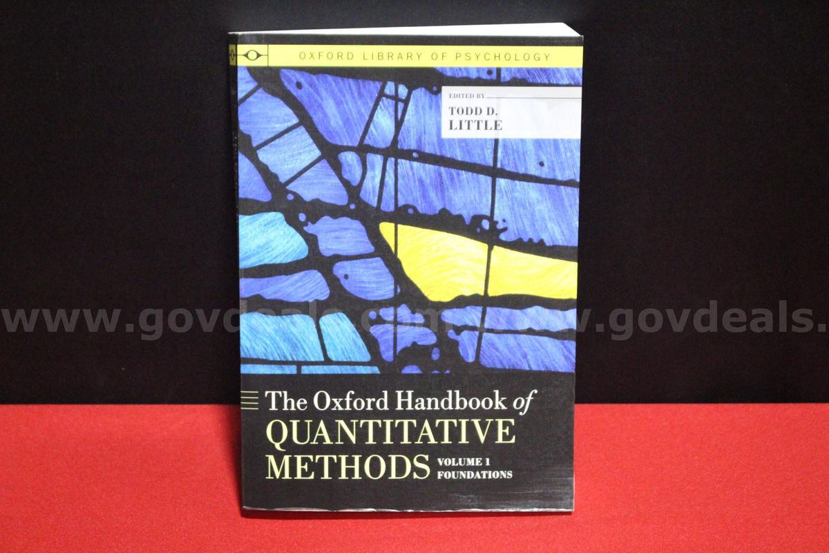 (1) The Oxford Handbook of Quantitative Methods Volume 1 Book