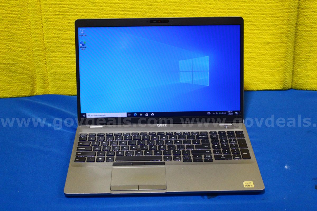 (1) Dell Latitude 5510 Laptop, 16GB RAM, 265GB SSD, OS: Windows 10