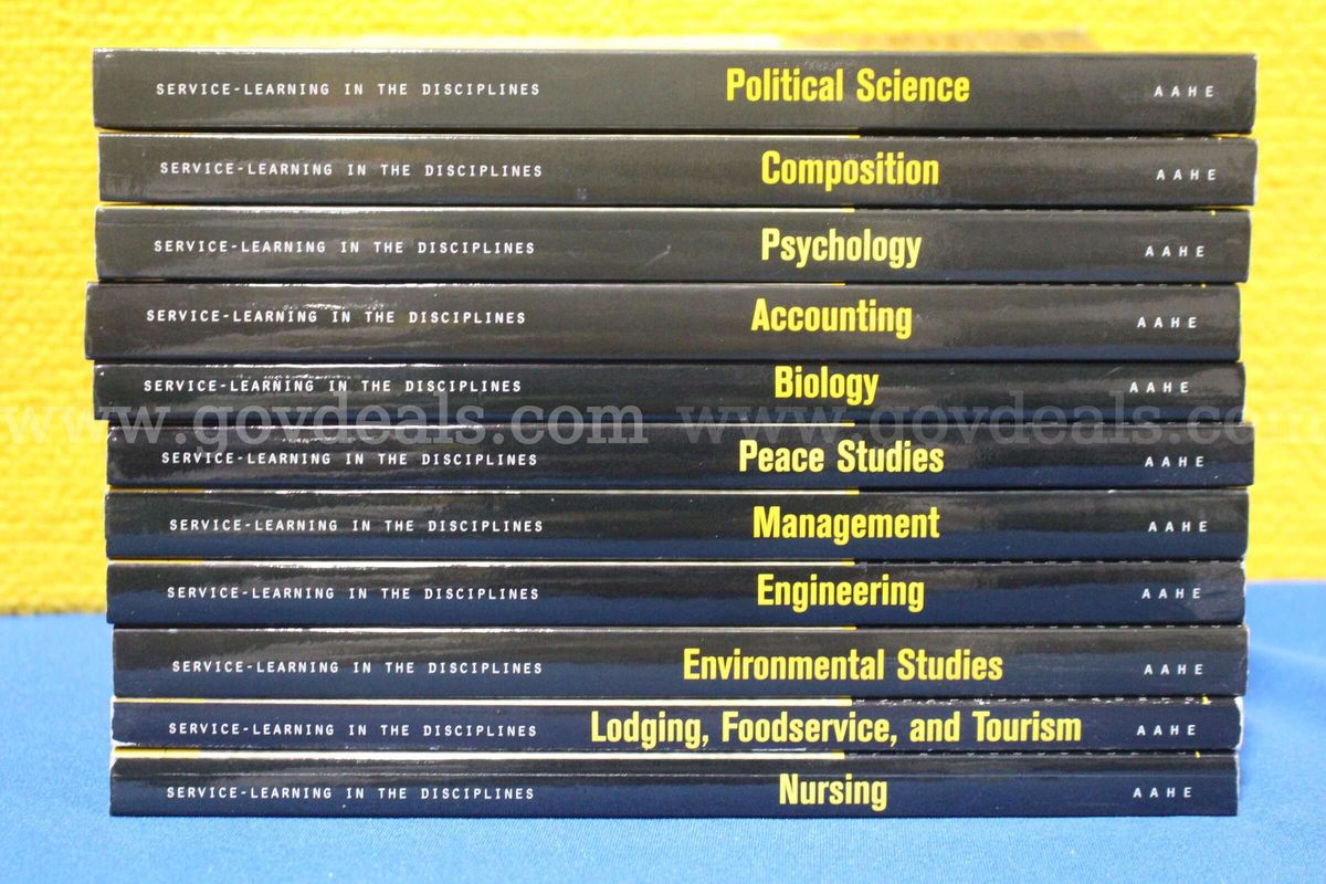 (1) Lot of 11 "Service Learning in the Disciplines" Series Books