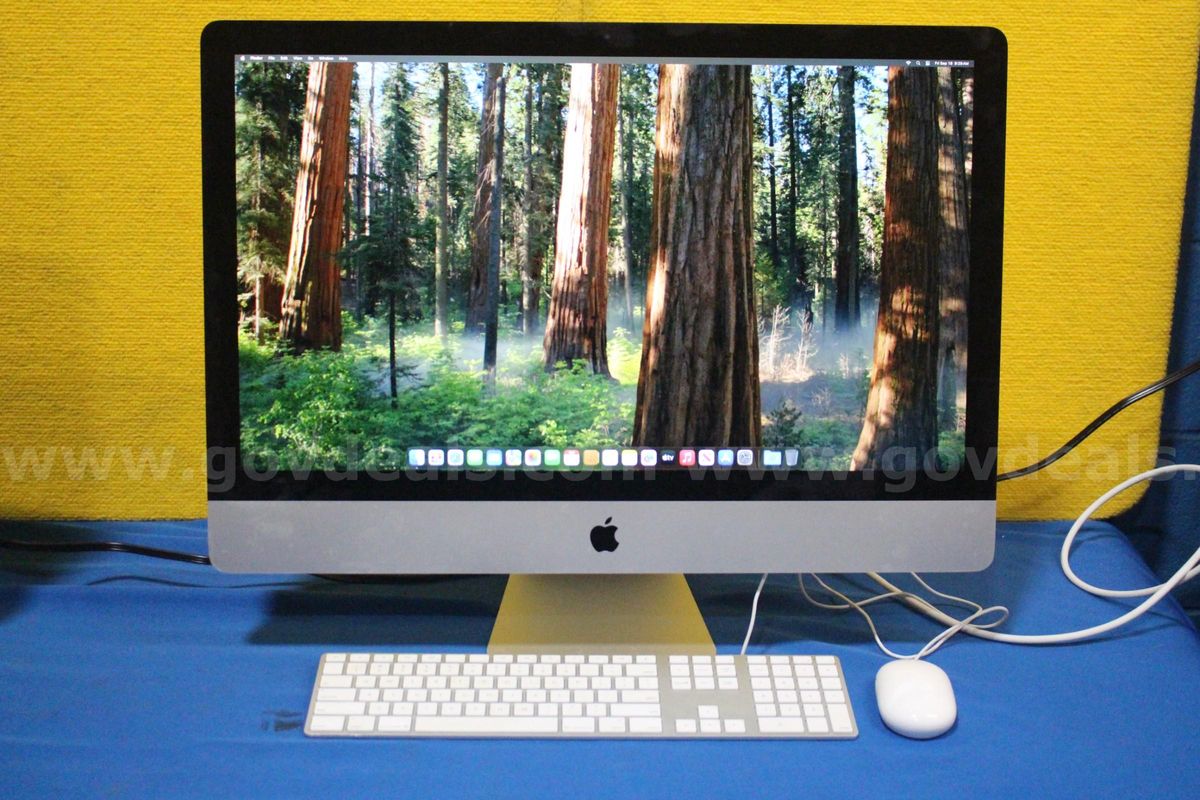 (1) Apple iMac 2019, Intel Core i5, 16GB RAM, 1TB SSD, OS: Sequoia 15.7.9 (1) Mouse, (1) Keyboard, (1) Power Cord