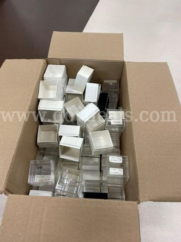 Small Clear Plastic Boxes and Small White Boxes