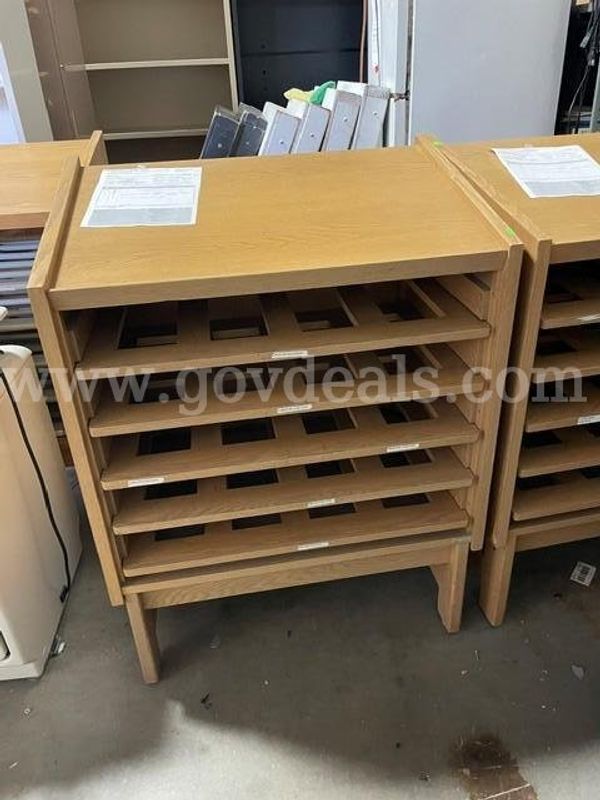 Custom Wooden Atlas Desks, 3 in Lot