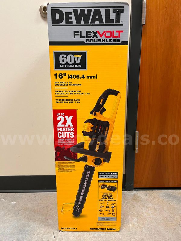 Dewalt Flexvolt 16" Saw with battery and charger