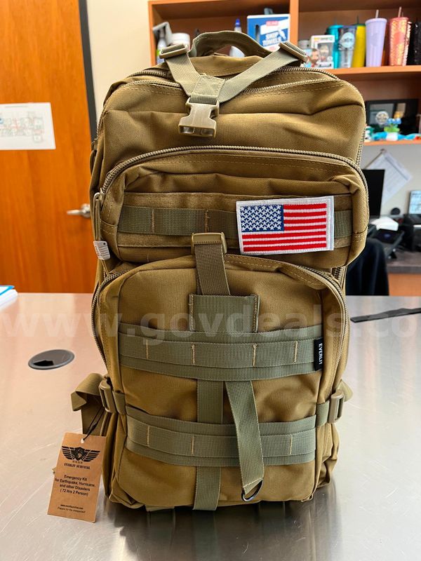Everlit Survival backpack emergency kit for two