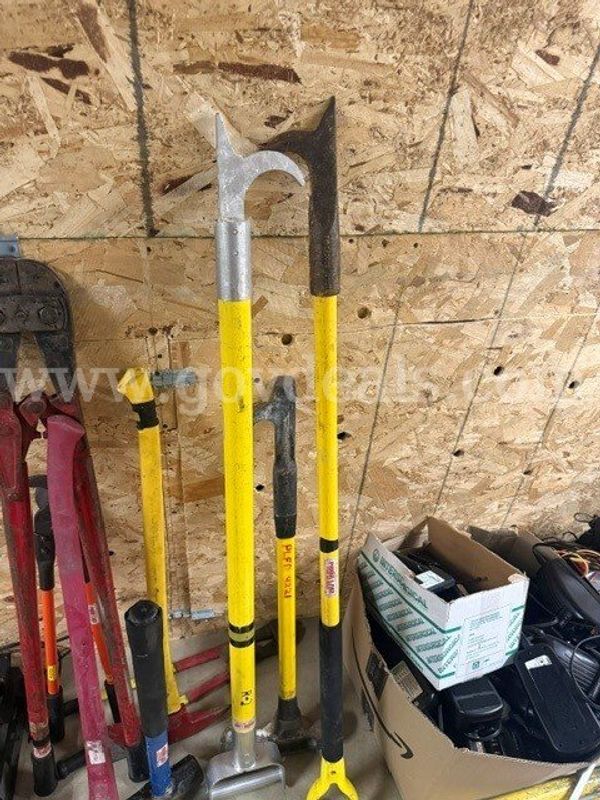 Pike Poles, Bolt Cutters, Pry Bars, Axes, etc.