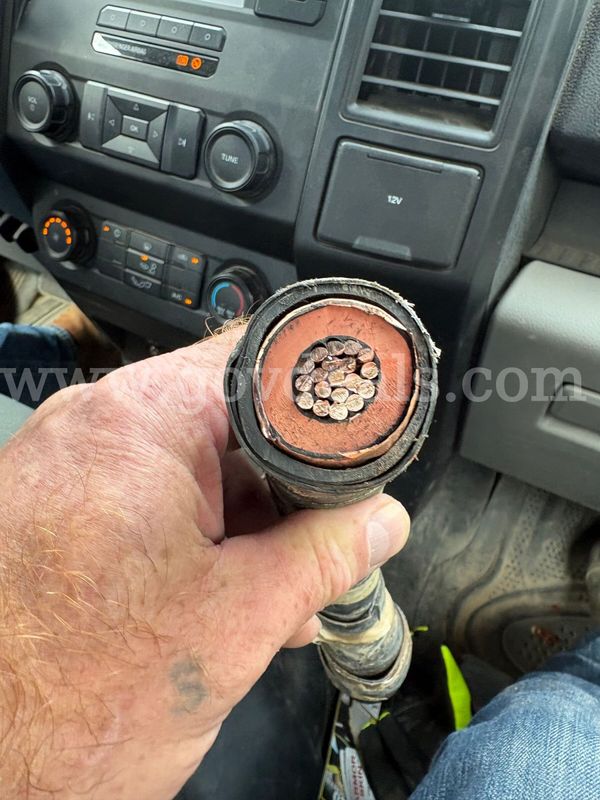 Approximately 5,697 Lbs. of Copper – 7,700 Ft. of 4/0 15kV Stranded Copper Cable