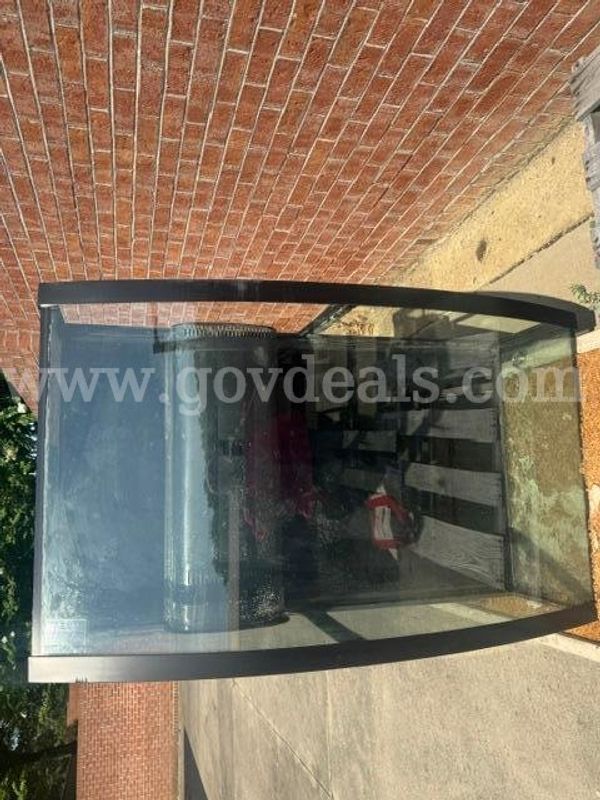 Bow Front Aquarium with Overflow Box - 72 gallons