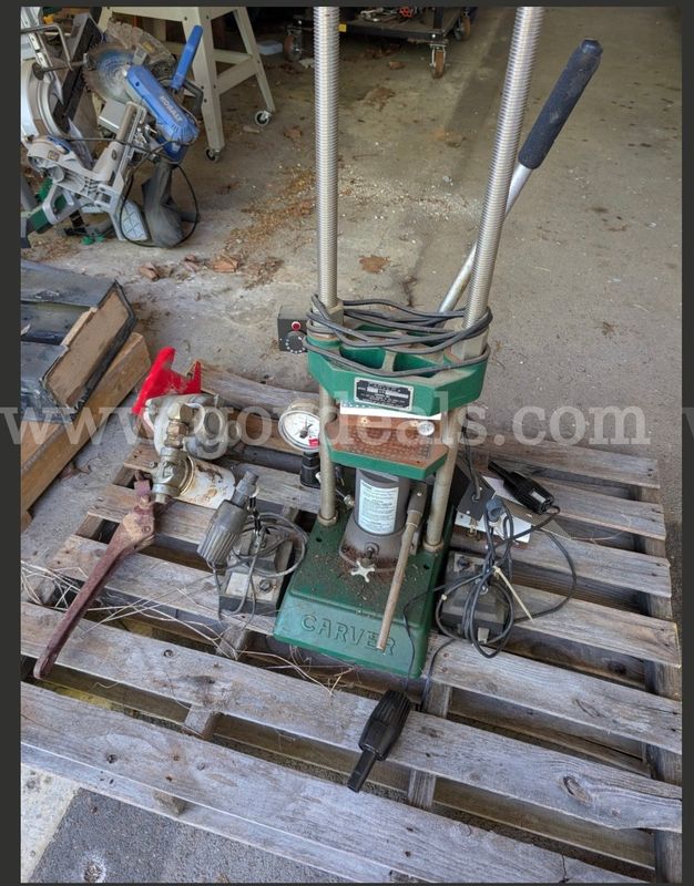 CARVER MODEL-0 PRESS W/LAB LIGHTS 1 LOT