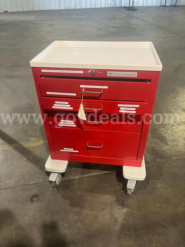 MEDICAL CARTS WITH DRAWERS QTY-2
