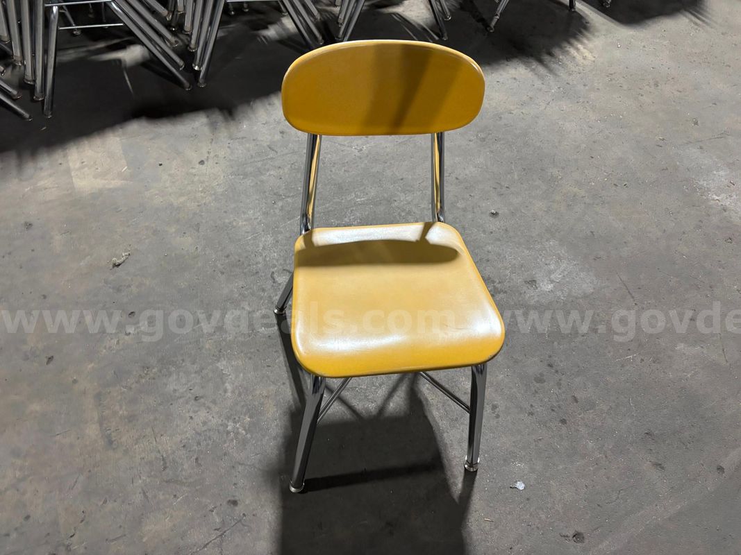 Hard Plastic Yellow Chairs