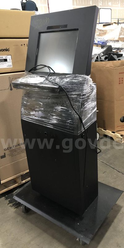 KIOSK FRAME: W/ KEYBOARD & ROLL BALL MOUSE