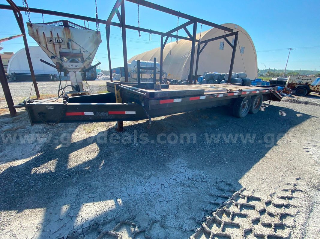 Dual Axel Single Wheel Flatbed Trailer