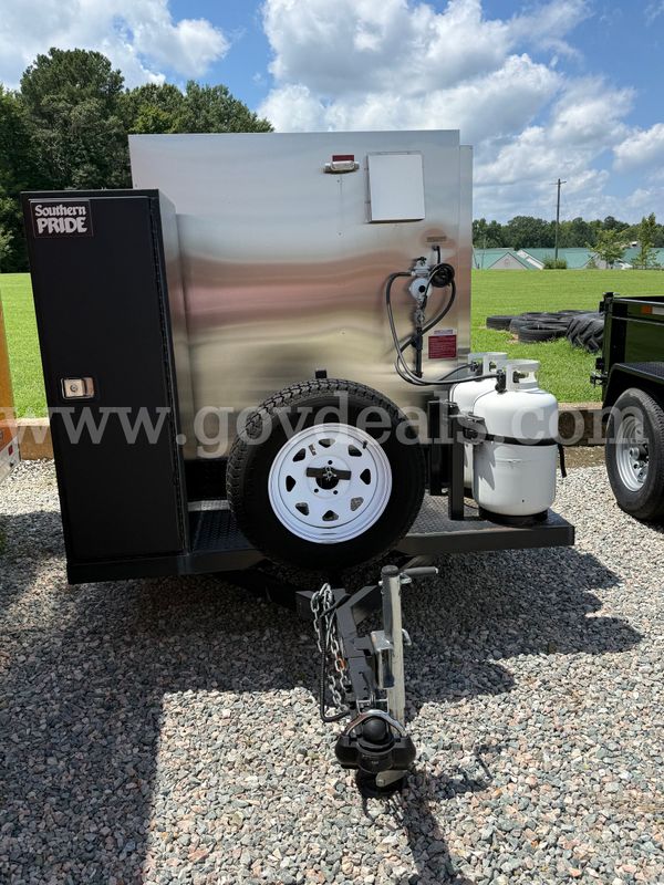 Gas Fired Wood Burning Commerical Barbecue Smoker
