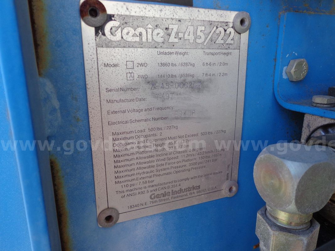 Genie Z-45-22 lift