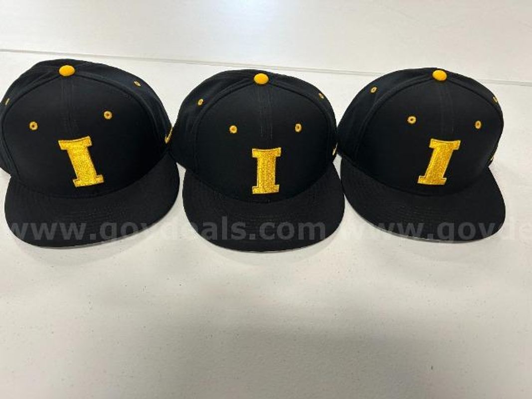 Lot of 3, Nike "U of I" True Dri-Fit Baseball Hat, Size: 7 1/8