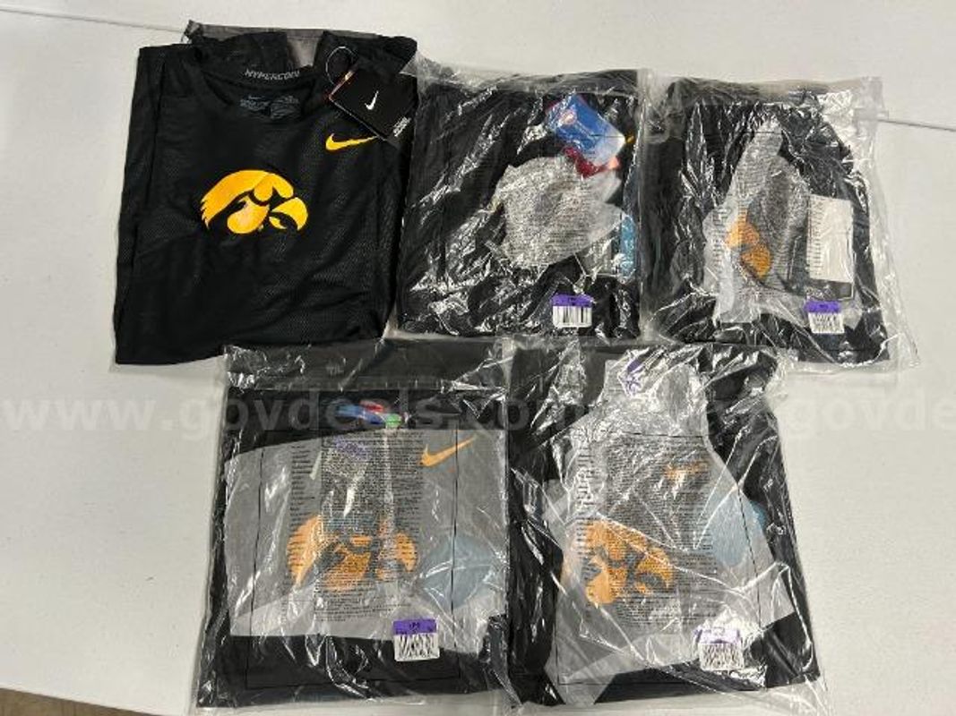 Lot of 5, Nike Pro Combat Hypercool, Shirts, Black in color, Size: 3XL