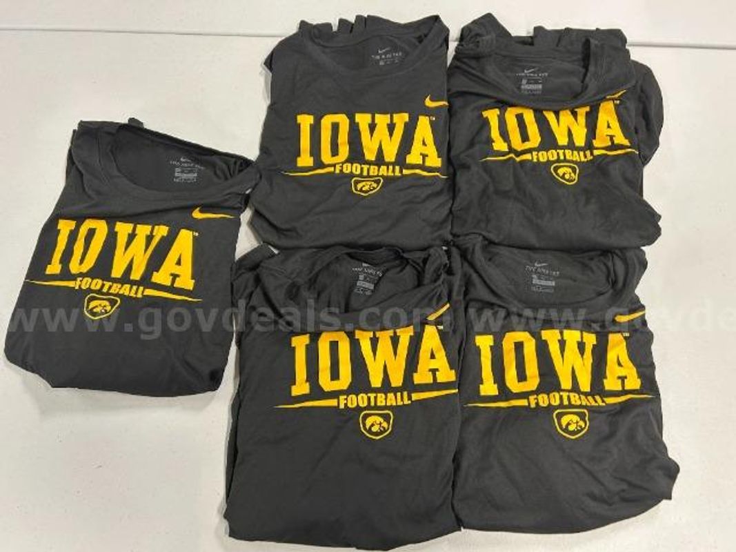Lot of 5, Nike Long Sleeve Dri-Fit Tee. Black in color. Size: XXL