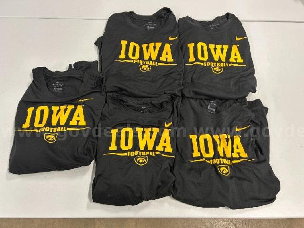 Lot of 5, Nike Long Sleeve Dri-Fit Tee. Black in color. Size: XXL