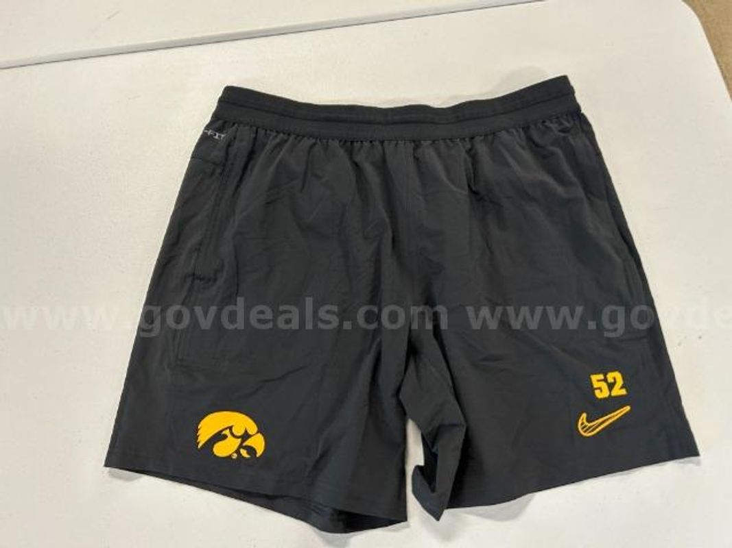 Lot of 4, Nike Dri-Fit "U of I" Shorts. Black in color. Size: XXL
