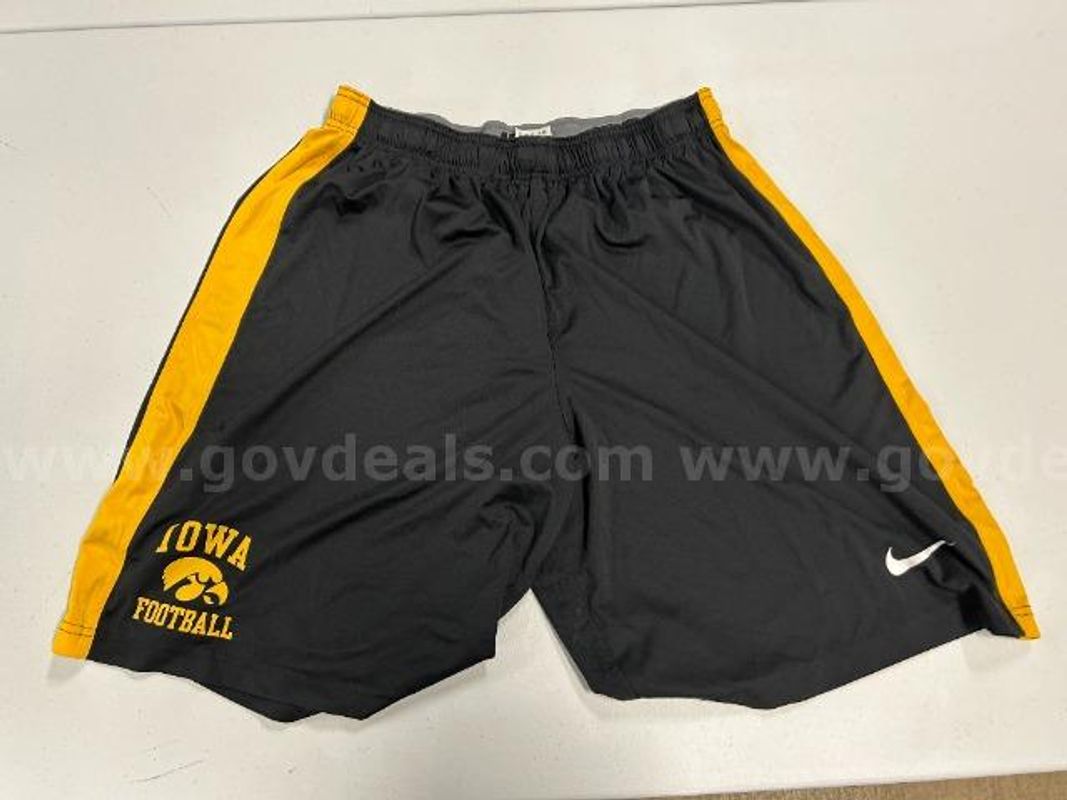 Lot of 2, Nike "U of I Football" Shorts. Black in color. Size: XXL,XXXL