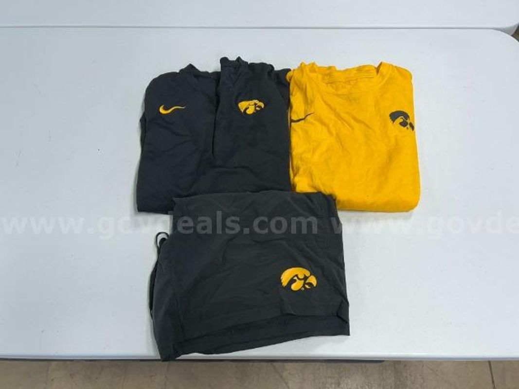 Lot of 3, Nike Dri-Fit Tee (2), Short. BLK, Yellow in color, Size: XL