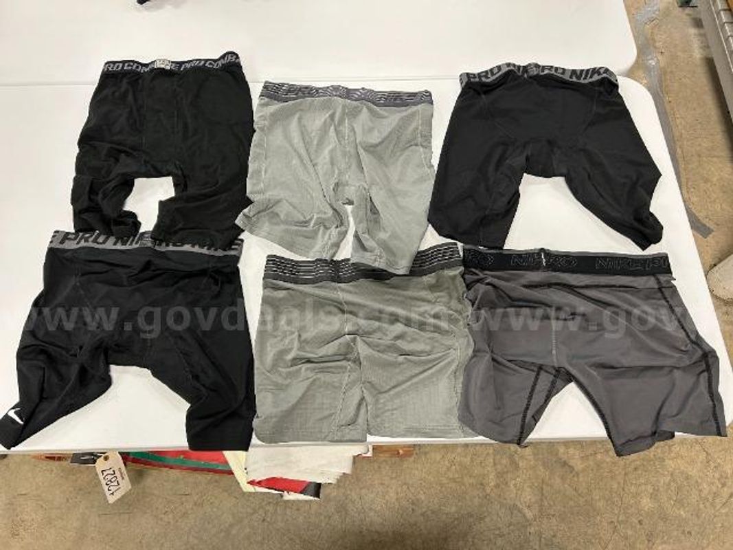 Lot of 14, Nike Compression short, Various styles, color, sizes.