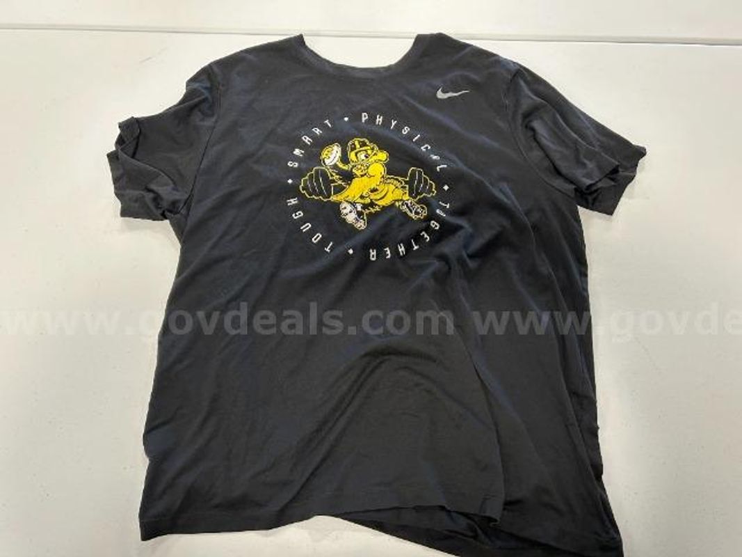 Lot of 3, Nike Tee "U of I" Short(2)/Long(1), Black in color, Size: XXL