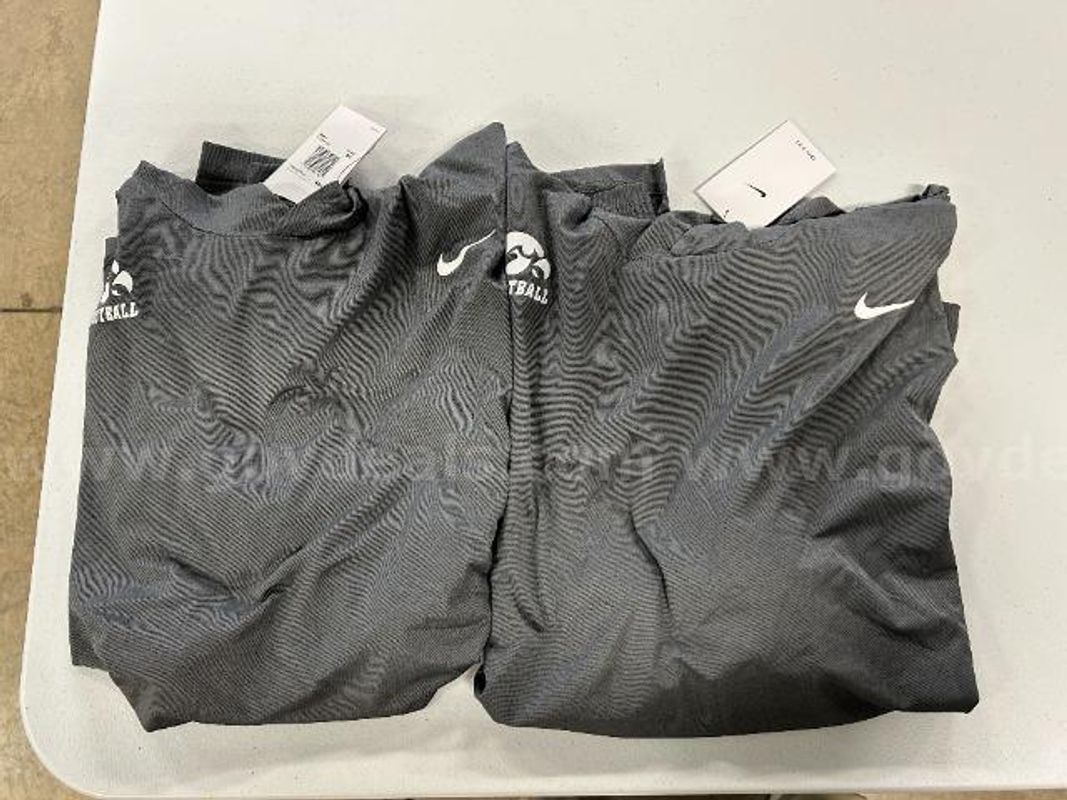 Lot of 2, Nike Pro Hoodie, Grey in color, Size: 3XL, 4XL