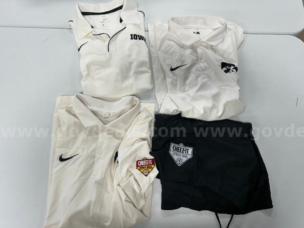 Lot of 4, Nike Polos, Shorts. Various styles and color. L, XL, XXL