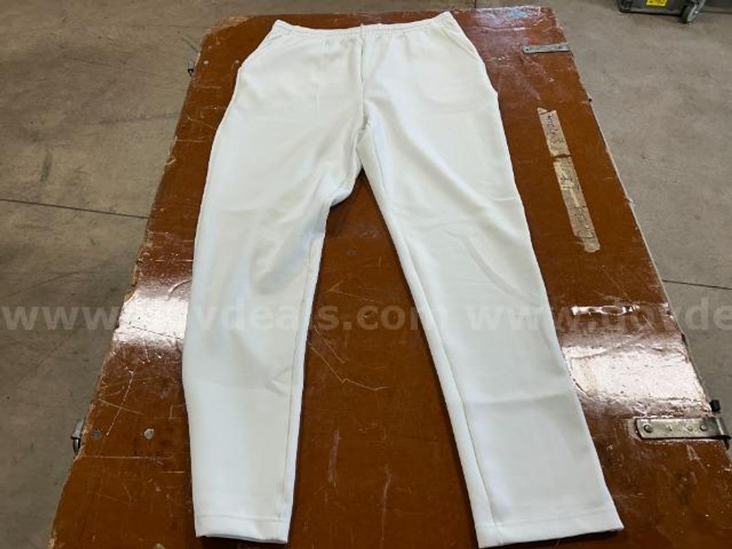 Lot of 2, Varsity spirit Sweatpants, Off-White in color, Size: XL, 2XL