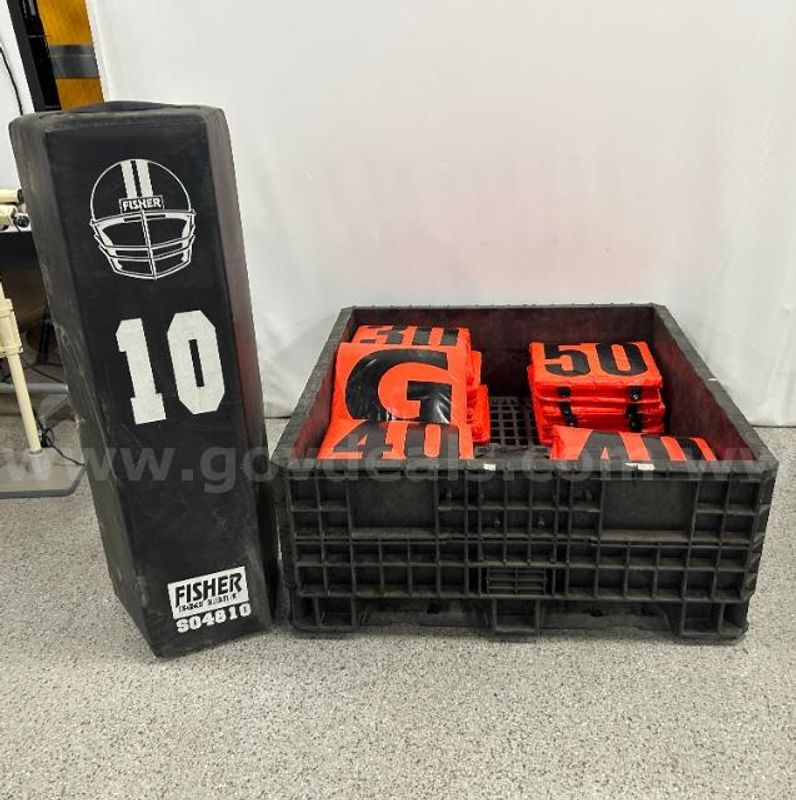 Lot of Football Yardage Markers