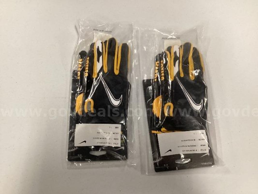 2 Pairs of Nike Vapor Jet Iowa Football Gloves