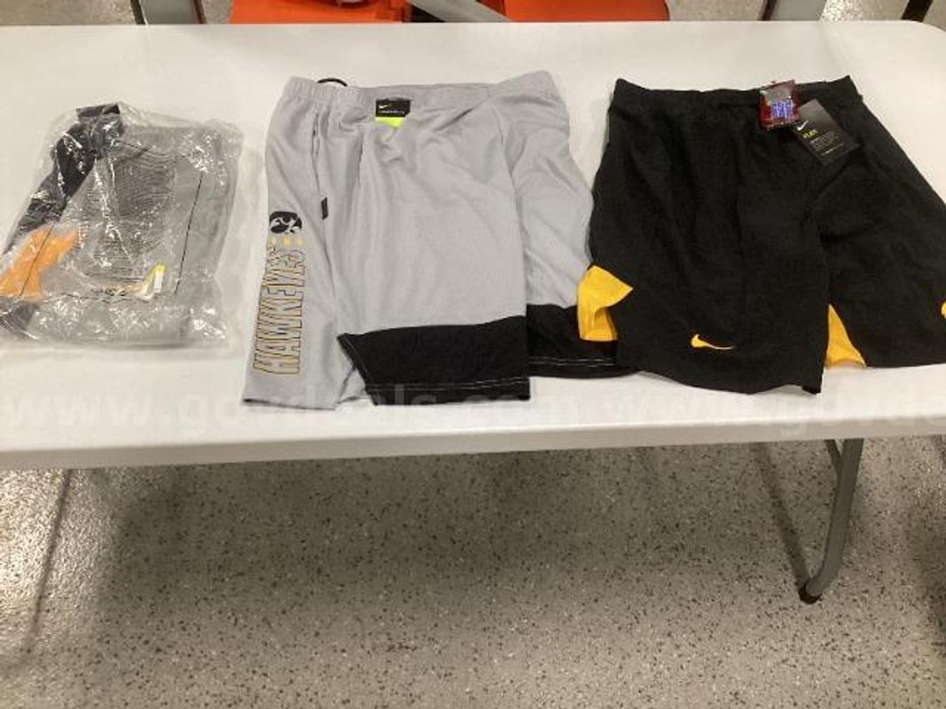 Lot of Nike Iowa Hawkeyes Shorts