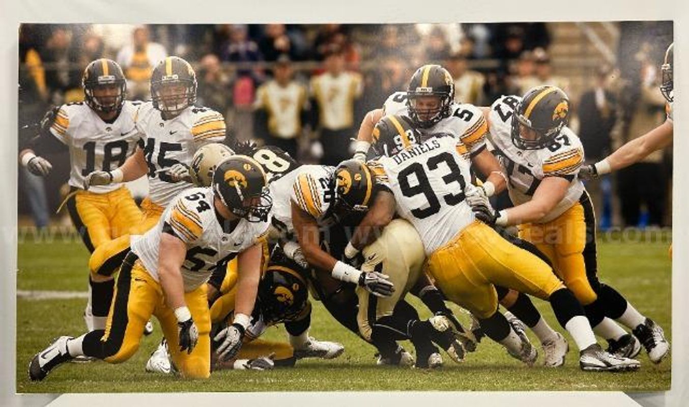 Hawkeye Football "Gang Tackle vs. Purdue" Poster Board
