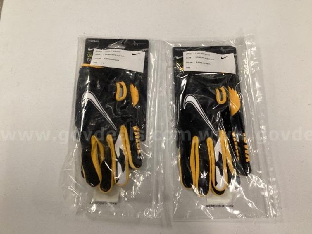 2 Pairs of Nike Vapor Jet Iowa Football Gloves
