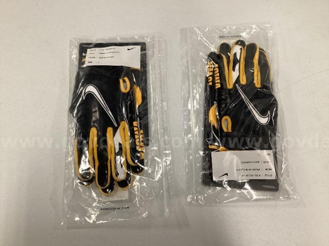2 Pairs of Nike Vapor Jet Iowa Football Gloves
