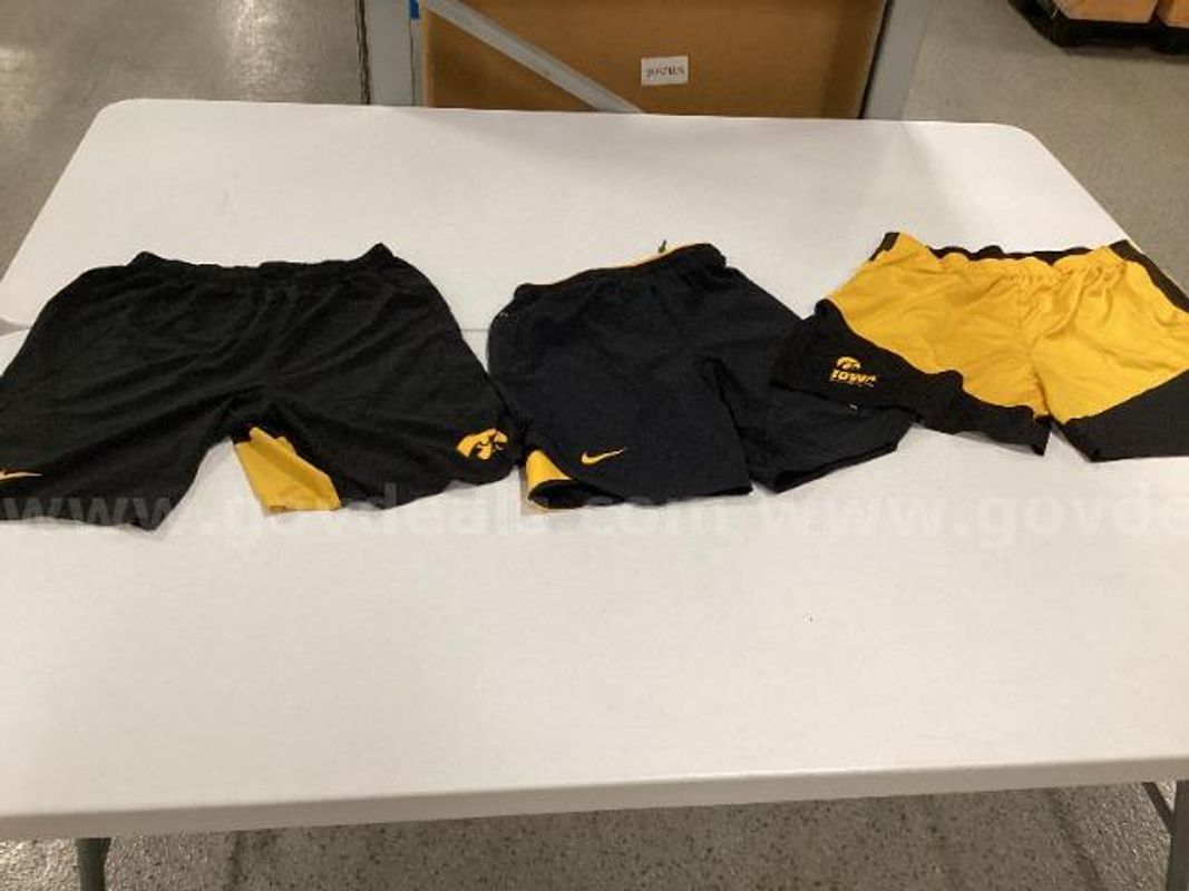 Lot of Nike Iowa Hawkeyes Shorts