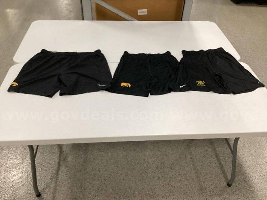 Lot of Nike Iowa Hawkeyes Shorts