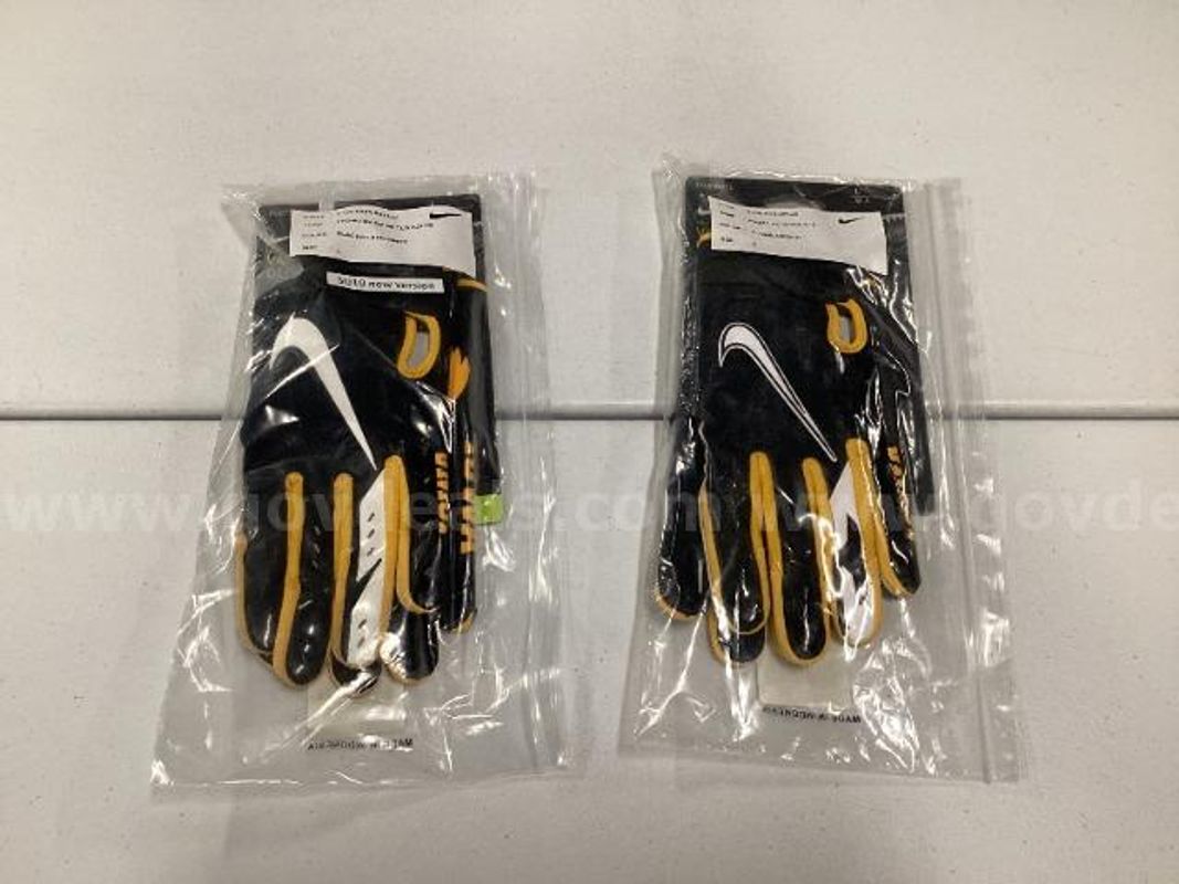 2 Pairs of Nike Vapor Jet Iowa Football Gloves